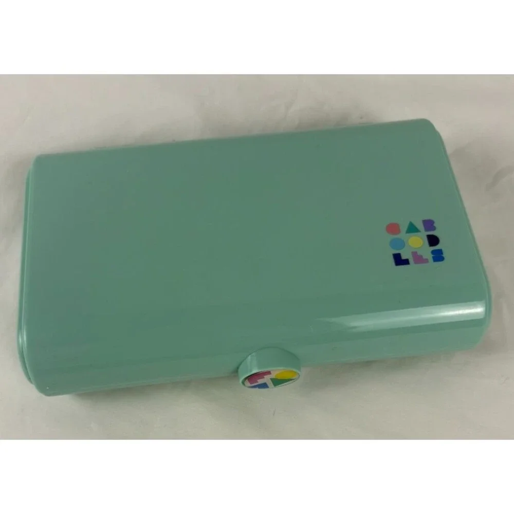 Caboodles 5606 Mint Green Makeup Case Mirror Tray Organizer Y2K 90s Vintage